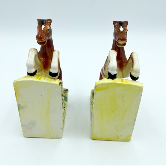 Vintage | Ceramic Horse Figurine Bookends - Picture 13 of 16